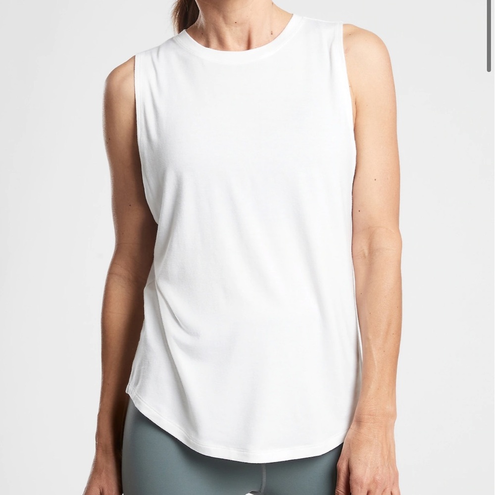 White Exercise Tank
